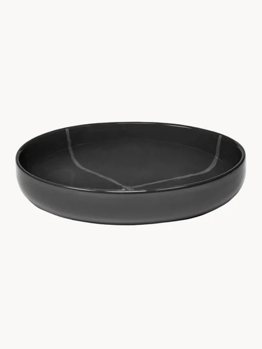 SERAX Platos hondos de porcelana con esmalte reactivo Zuma, 2 uds.
