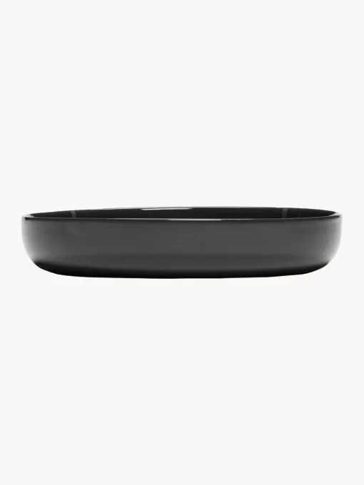 SERAX Platos hondos de porcelana con esmalte reactivo Zuma, 2 uds.