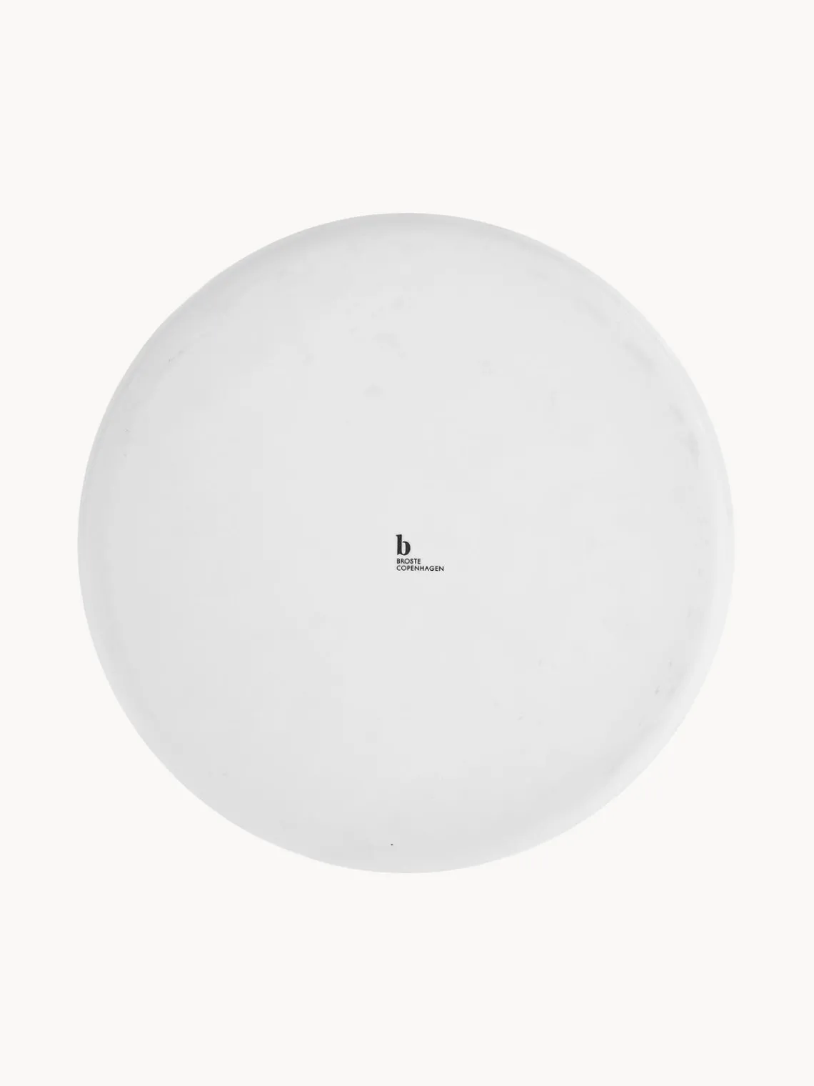 Broste Copenhagen Platos llanos artesanales de porcelana Salt, 4 uds.