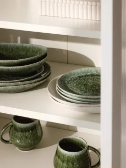 Westwing Collection Platos llanos artesanales con forma orgánica Macey, 4 uds.