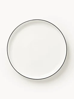 Westwing Collection Platos llanos de porcelana Facile, 2 uds.^ Platos Llanos|Vajillas Completas