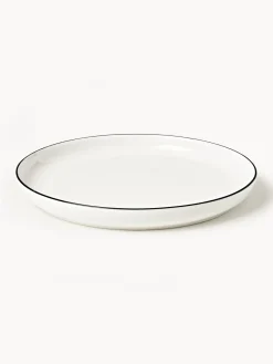 Westwing Collection Platos llanos de porcelana Facile, 2 uds.^ Platos Llanos|Vajillas Completas