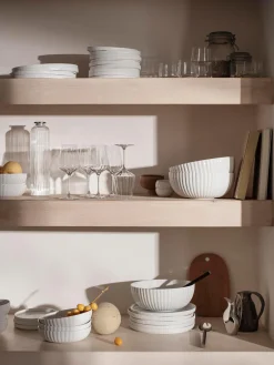 GEORG JENSEN Platos llanos de porcelana Bernadotte, 4 uds.^ Platos Llanos|Vajillas Completas