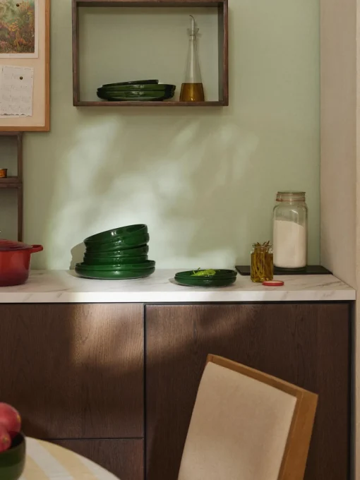 Westwing Collection Platos llanos de porcelana Nessa, 4 uds.^ Platos Llanos|Vajillas Completas