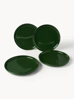 Westwing Collection Platos llanos de porcelana Nessa, 4 uds.^ Platos Llanos|Vajillas Completas