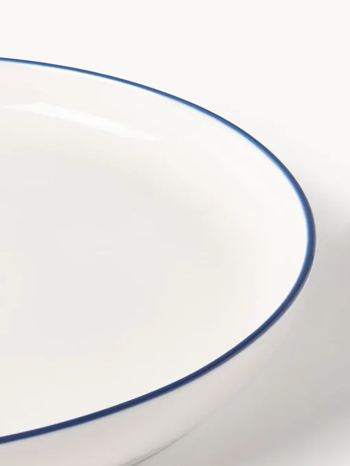 Westwing Collection Platos llanos de porcelana Facile, 2 uds.
