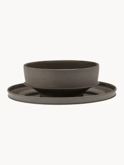 SERAX Platos llanos de porcelana con esmalte reactivo Dune, 2 uds.^ Platos Llanos|Vajillas Completas