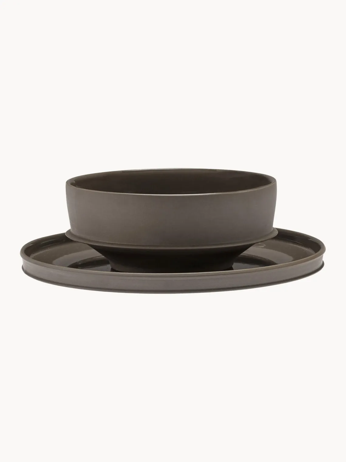 SERAX Platos llanos de porcelana con esmalte reactivo Dune, 2 uds.^ Platos Llanos|Vajillas Completas
