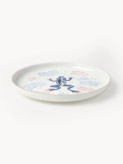 Westwing Collection Platos llanos Flamboyant, 4 uds.