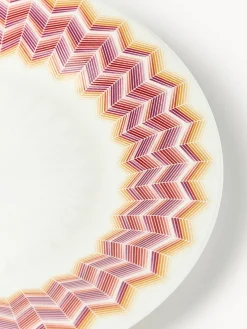 Missoni Platos pequeños de porcelana Fine Bone China Jarris, 6 uds.^ Platos De Postre|Vajillas Completas