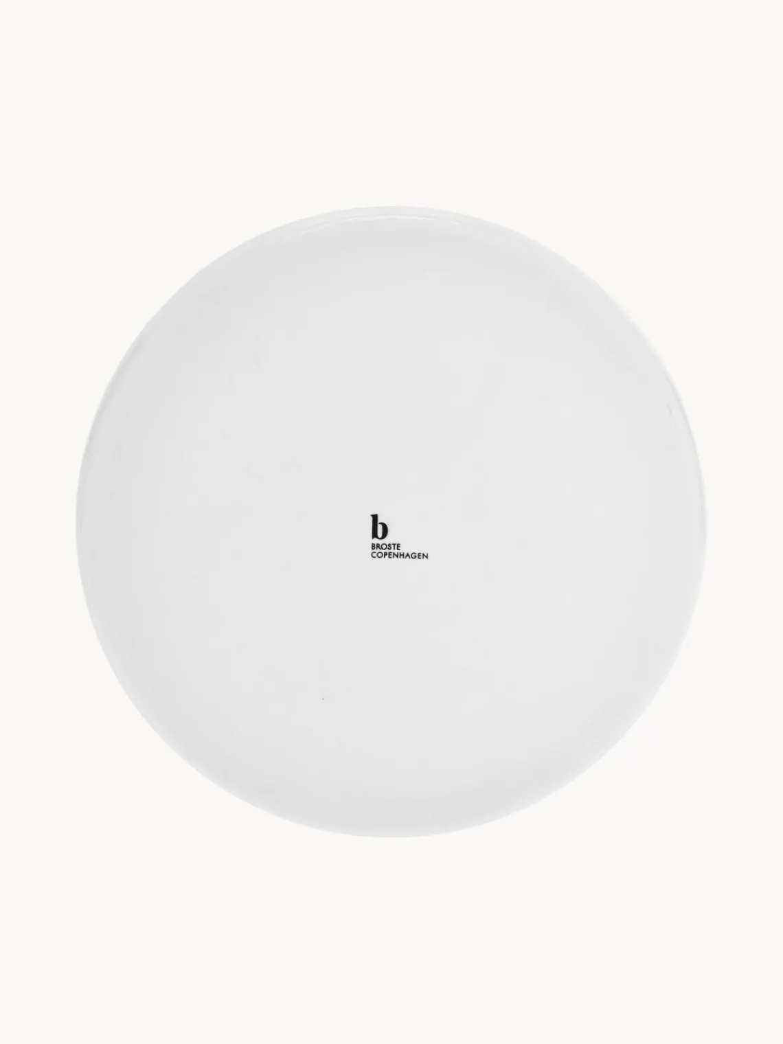 Broste Copenhagen Platos postre artesanales de porcelana Salt, 4 uds.