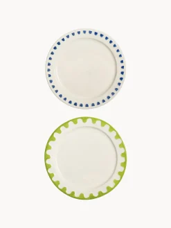 &k Amsterdam Platos postre artesanales Folk, 4 uds.