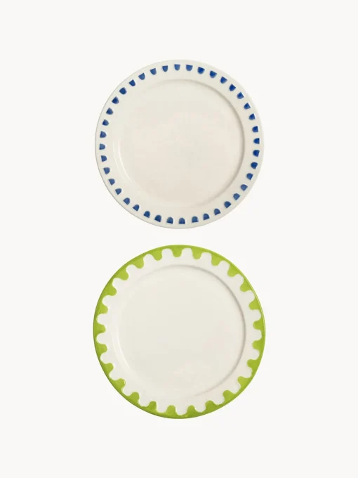 &k Amsterdam Platos postre artesanales Folk, 4 uds.