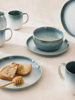 Westwing Collection Platos postre con esmalte reactivo Havana, 4 uds.^ Platos De Postre|Vajillas Completas