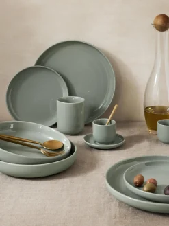 Westwing Collection Platos postre de porcelana Nessa, 4 uds.^ Platos De Postre|Menaje De Mesa