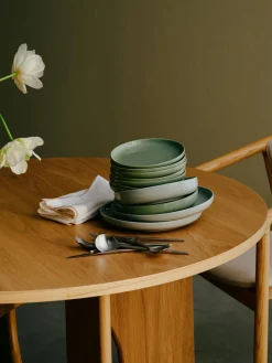 Westwing Collection Platos postre de porcelana Nessa, 4 uds.^ Platos De Postre|Menaje De Mesa