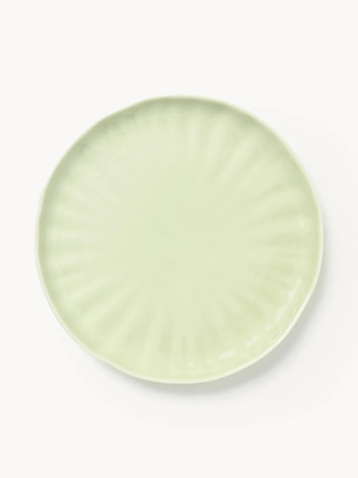 Westwing Collection Platos postre de porcelana con relieves Sali, 4 uds.^ Platos De Postre|Vajillas Completas