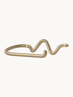 Ferm Living Portarollos de pared de metal artesanal Curvature