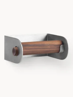 Kristina Dam Portarrollos de baño de madera de nogal Dowel^ Portarrollos|Jarrones