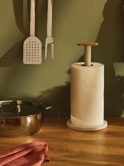 ALESSI Portarrollos de cocina con bambú Mattina^ Almacenaje De Cocina