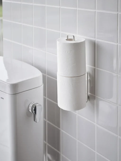 Yamazaki Portarrollos de pared con gancho adhesivo Tower^ Portarrollos|Jarrones