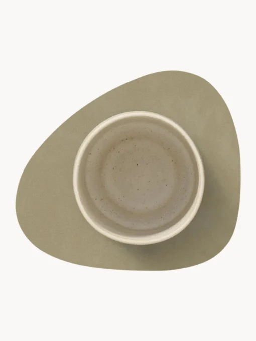 Lind DNA Posavasos asimétricos de cuero Curve, 4 uds.^ Posavasos|Vajillas Completas