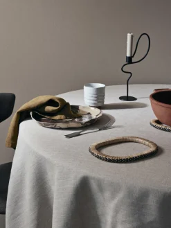 Ferm Living Posavasos de ratán y madera de mango Weave, 2 uds.^ Posavasos|Vajillas Completas