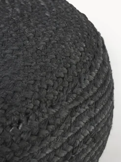 Westwing Collection Puf artesanal de yute Bono^ Mantas|Cojines Para Suelo Y Pufs