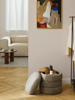 Westwing Collection Puf con espacio de almacenamiento Alto