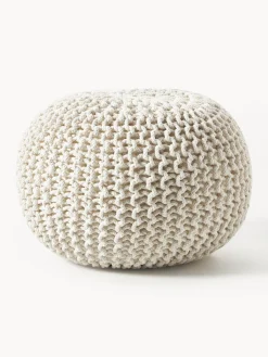 Westwing Collection Puf de punto artesanal Dori