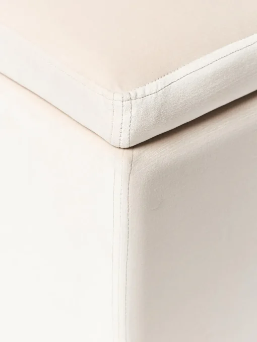 Westwing Collection Puf de terciopelo con espacio de almacenamiento Winou