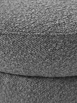 Westwing Collection Puf en tejido bouclé Alto