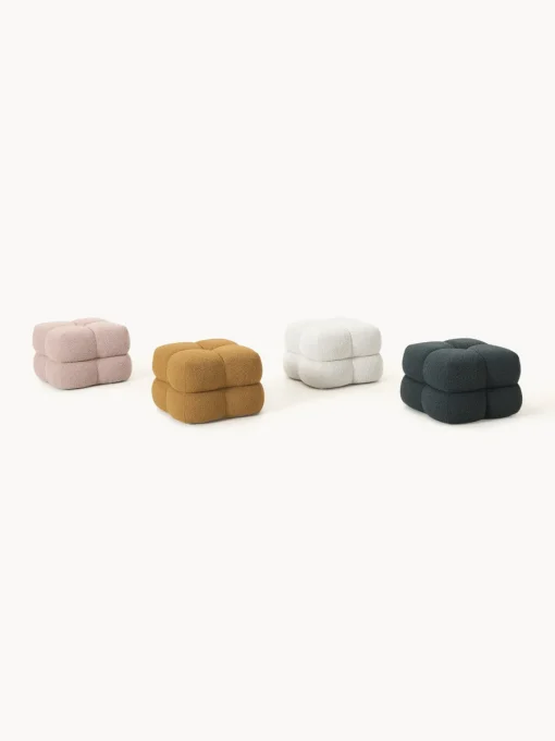 Westwing Collection Puf en tejido bouclé Ellie^ Pufs Y Otomanos|Pufs Y Otomanos