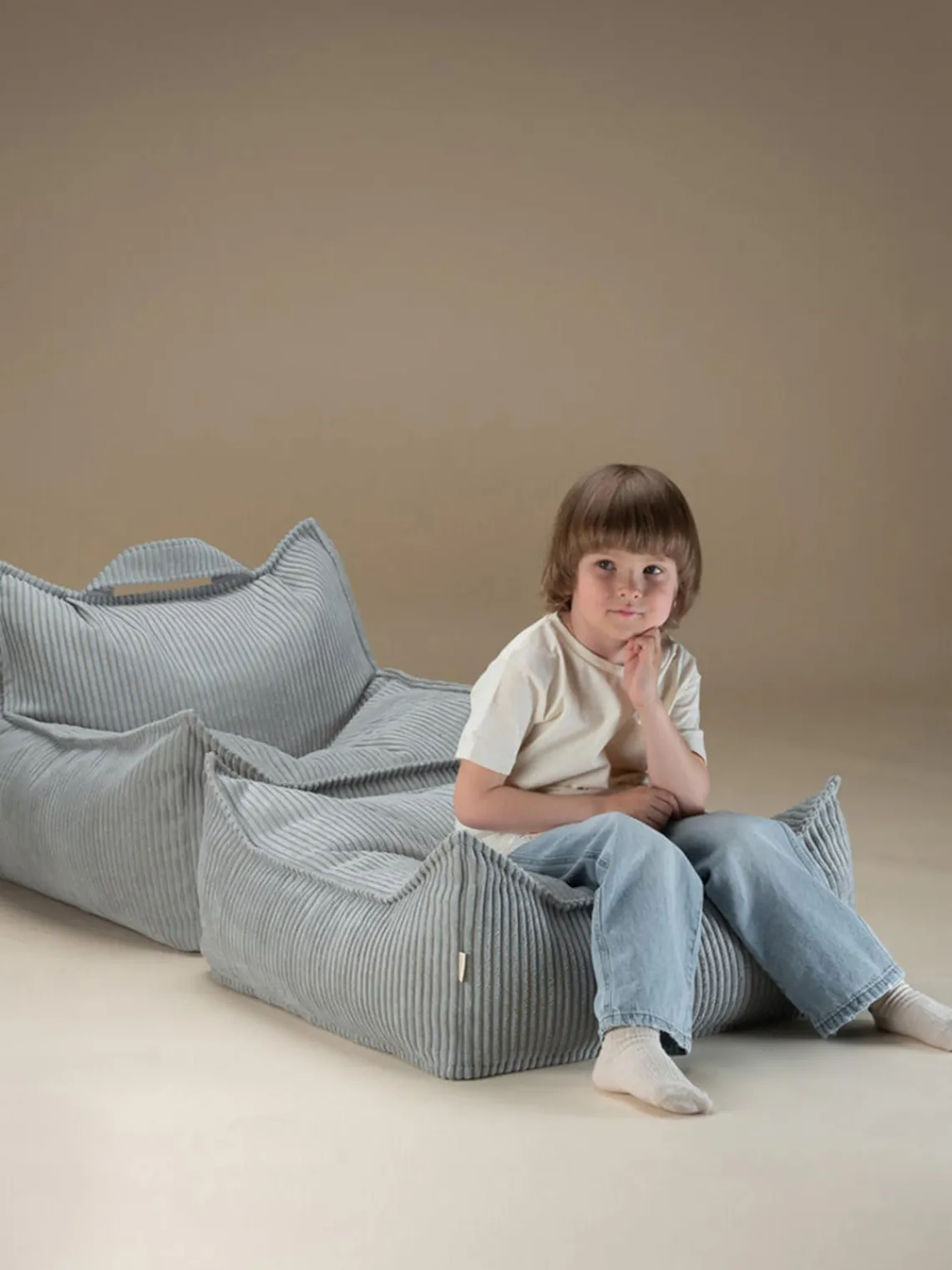 Wigiwama Puf infantil de pana Sugar^Niños Decoración Infantil|Puf Infantiles