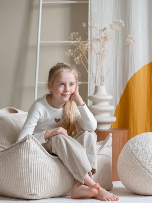 Wigiwama Puf infantil de pana Sugar^Niños Decoración Infantil|Puf Infantiles