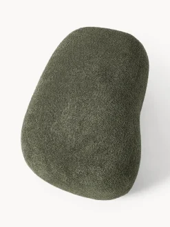 Westwing Collection Puf reposapiés de borreguillo bouclé Alba^ Reposapiés|Sofás