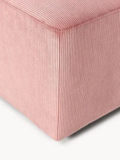 Westwing Collection Puf reposapiés de pana Melva, An 99 x F 72 cm^ Reposapiés|Sofás