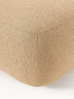 Westwing Collection Puf reposapiés en tejido bouclé Sofia