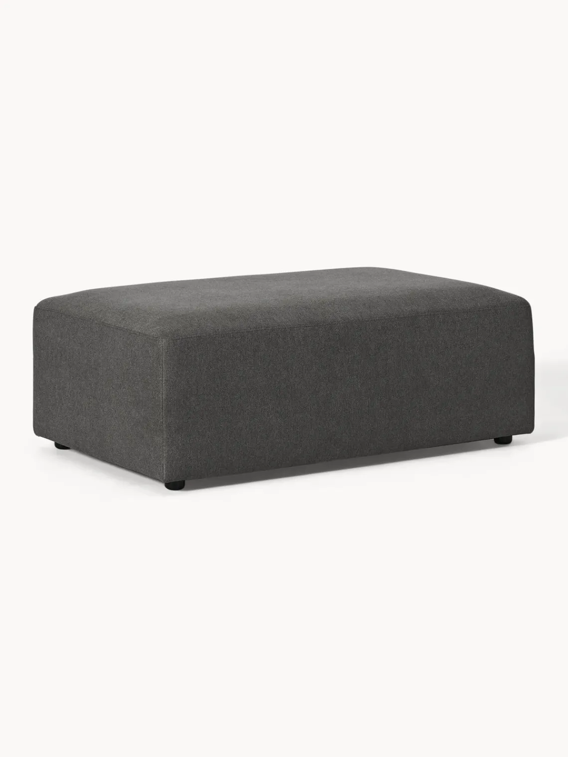 Westwing Collection Puf reposapiés grande Melva, 116 x 72 cm^ Reposapiés|Sofás