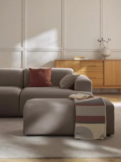 Westwing Collection Puf reposapiés grande Melva, 116 x 42 cm