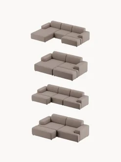 Westwing Collection Puf reposapiés grande Melva, 116 x 42 cm