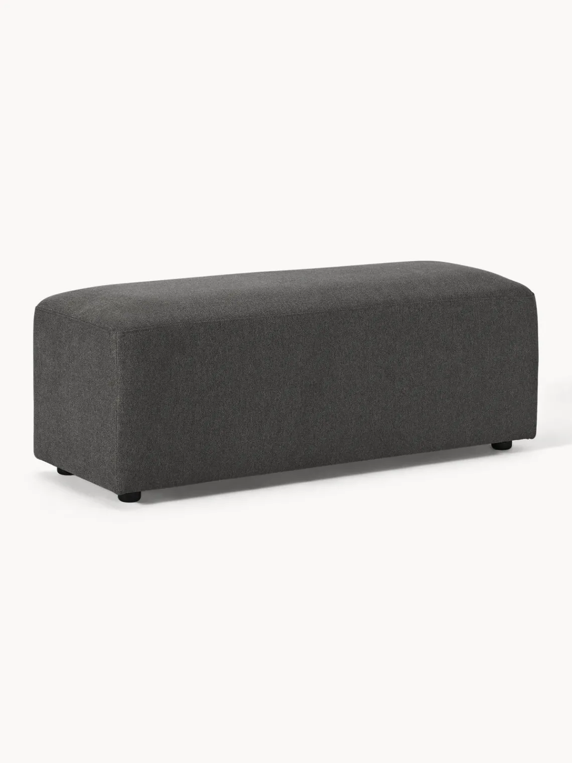 Westwing Collection Puf reposapiés grande Melva, 116 x 42 cm^ Reposapiés|Sofás