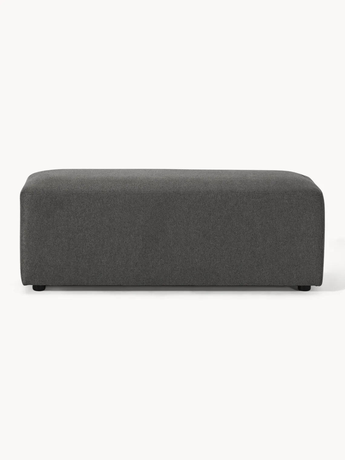 Westwing Collection Puf reposapiés grande Melva, 116 x 42 cm^ Reposapiés|Sofás