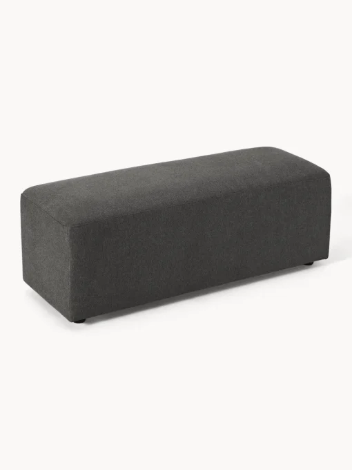 Westwing Collection Puf reposapiés grande Melva, 116 x 42 cm^ Reposapiés|Sofás