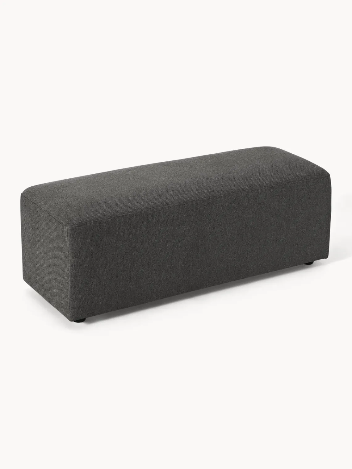 Westwing Collection Puf reposapiés grande Melva, 116 x 42 cm^ Reposapiés|Sofás