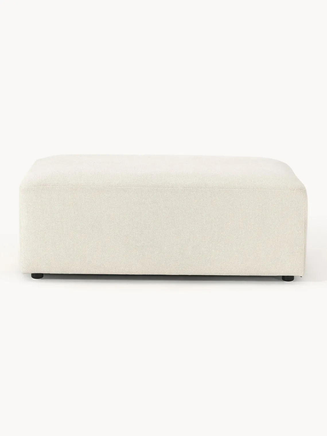 Westwing Collection Puf reposapiés grande Melva, 116 x 72 cm^ Reposapiés|Sofás