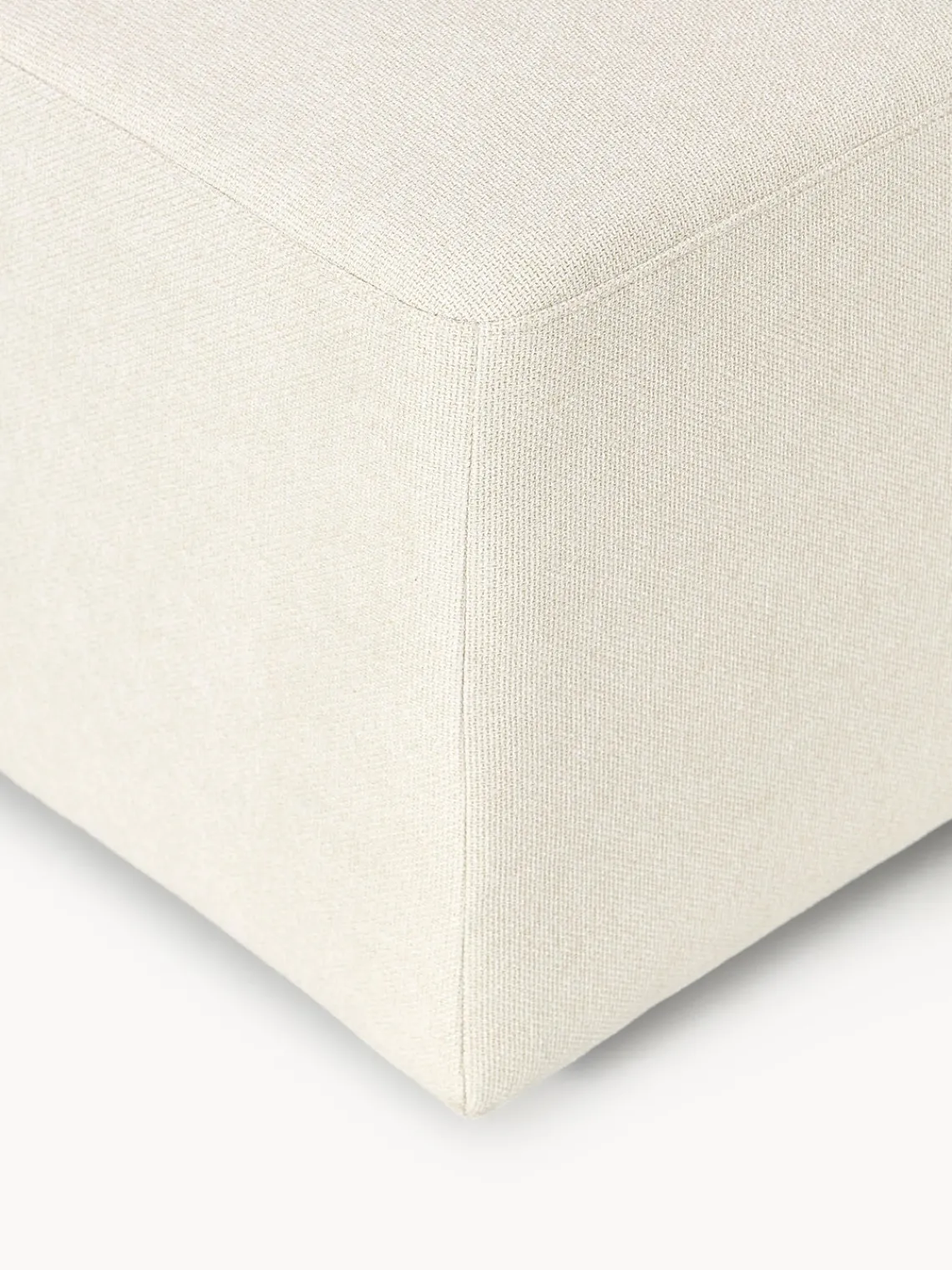Westwing Collection Puf reposapiés grande Melva, 116 x 72 cm^ Reposapiés|Sofás