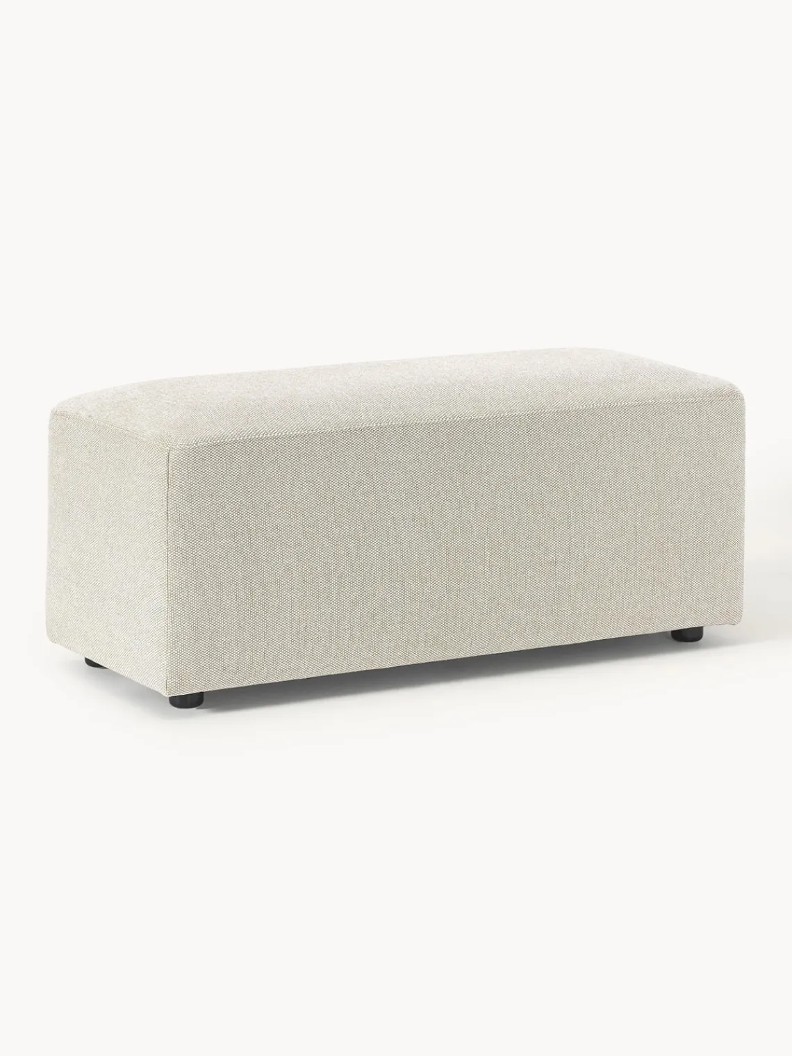 Westwing Collection Puf reposapiés grande Melva, An 116 x F 42 cm