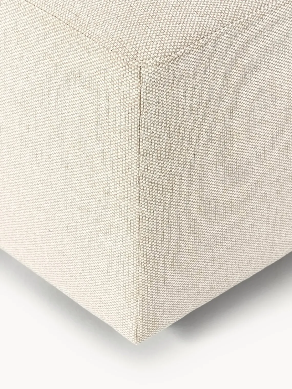 Westwing Collection Puf reposapiés grande Melva, An 116 x F 42 cm