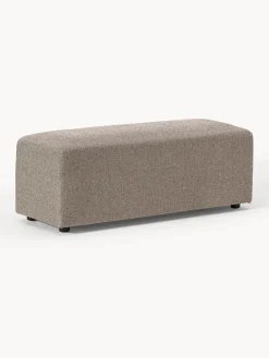 Westwing Collection Puf reposapiés grande Melva, 116 x 42 cm^ Reposapiés|Sofás